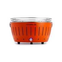 photo LotusGrill - Barbecue Orange LG G435 U + 200ml de gel d'allumage et charbon Quebracho Blanc 2